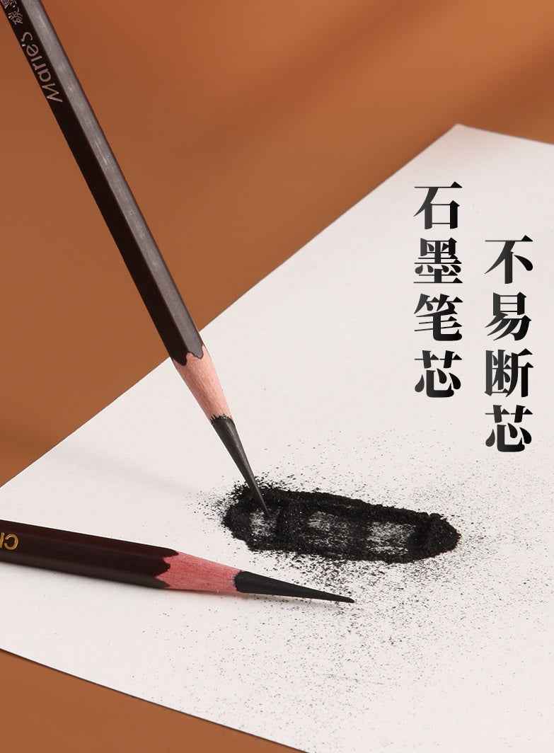 Marie's 12 Pack Charcoal Pencils Pitt Graphite Matt 12B/14B/16B - TTpen