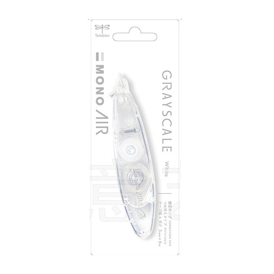 Tombow Mono Air Correction Tape Pen Style Graysale 5mm,2 Pack Clear