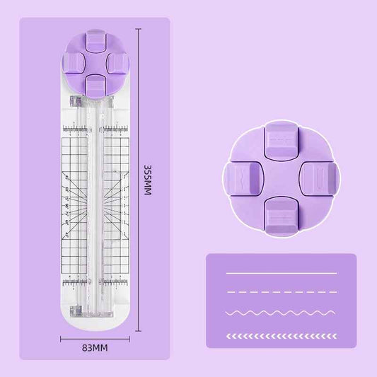 4in1 Paper Trimmer Craft Paper Cutter with Dial Blades