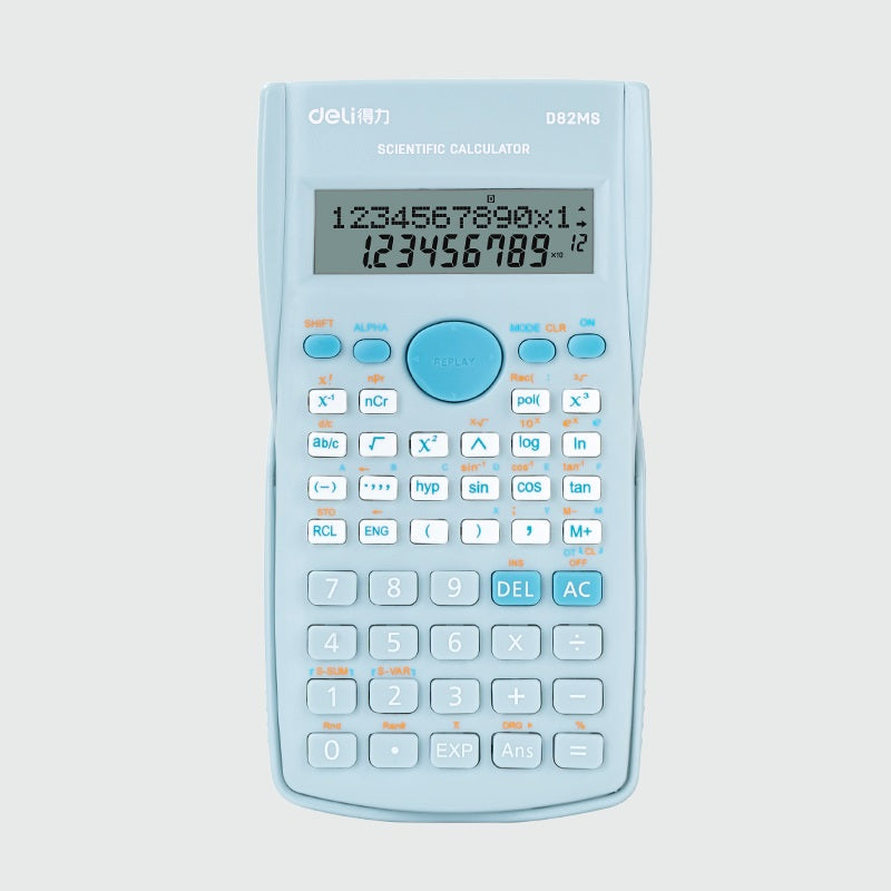 DELI D82MS Scientific Calculator - 240 Functions with 2-Line Display