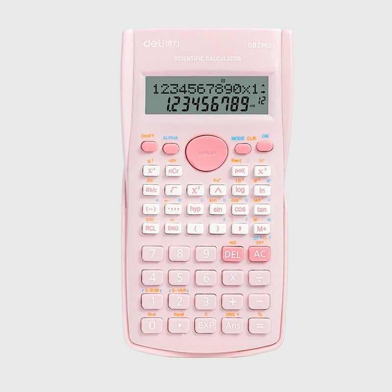 DELI D82MS Scientific Calculator - 240 Functions with 2-Line Display