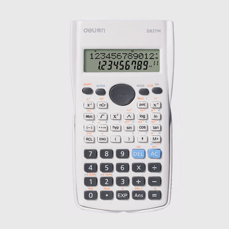 DELI D82MS Scientific Calculator - 240 Functions with 2-Line Display