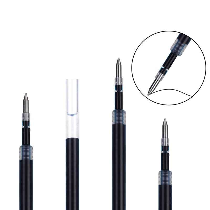 DELI S206 Retractable Gel Ink Pen Refills,0.5mm,20 Count,Black Red Blue - TTpen
