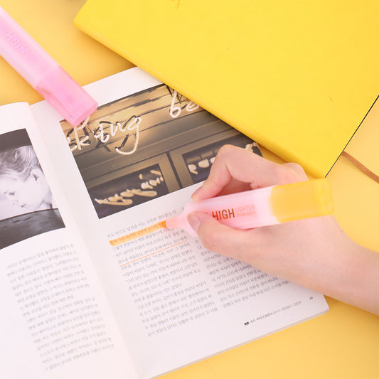 DELI Art Highlighter Pens Jelly Color Chisel Tip 10 Pack