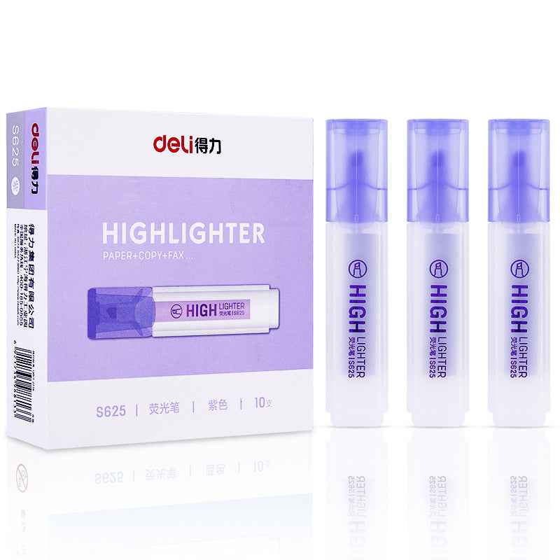 DELI Art Highlighter Pens Jelly Color Chisel Tip 10 Pack - TTpen