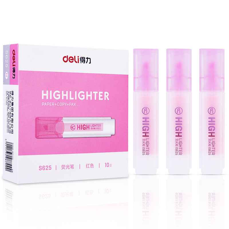 DELI Art Highlighter Pens Jelly Color Chisel Tip 10 Pack - TTpen