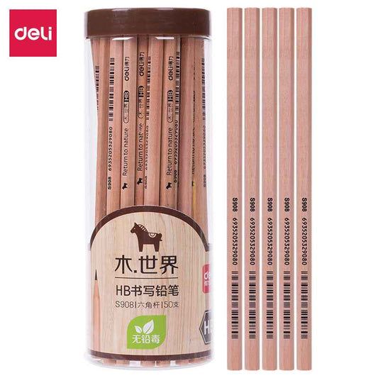 DELI 2B HB Wooden Pencils for School Office,Pack of 50 - TTpen