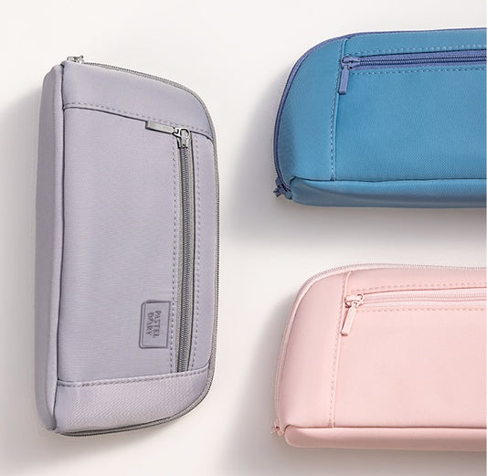 DELI pastelový diár puzdro na ceruzky v tvare mušle taška na perá