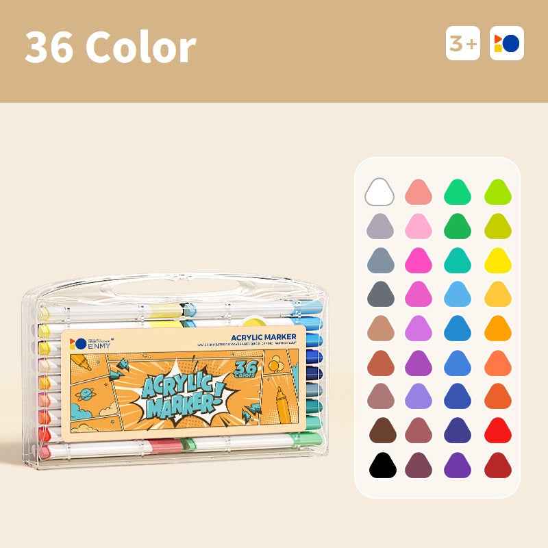 ENMY Acrylic Markers 38/48/80-Color Sets for Kids Drawing Coloring
