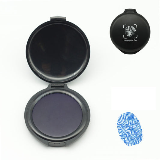 3 Pack Stamp Thumbprint Fingerprint Pad Black Blue Red Ink
