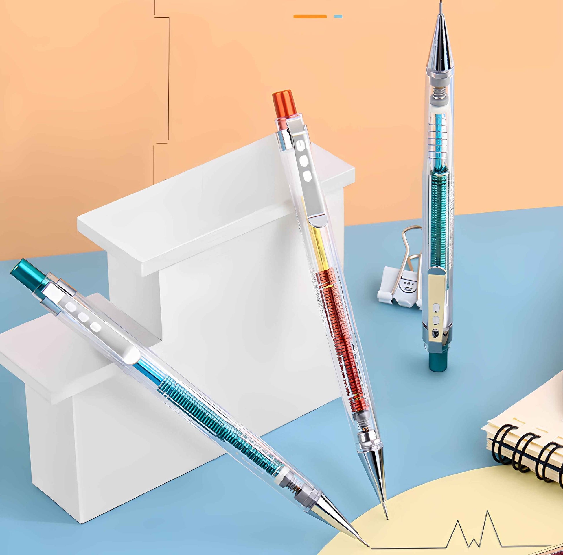 GENVANA 0.5mm Shake Pencil – 6-Pack Mechanical Pencils for Students