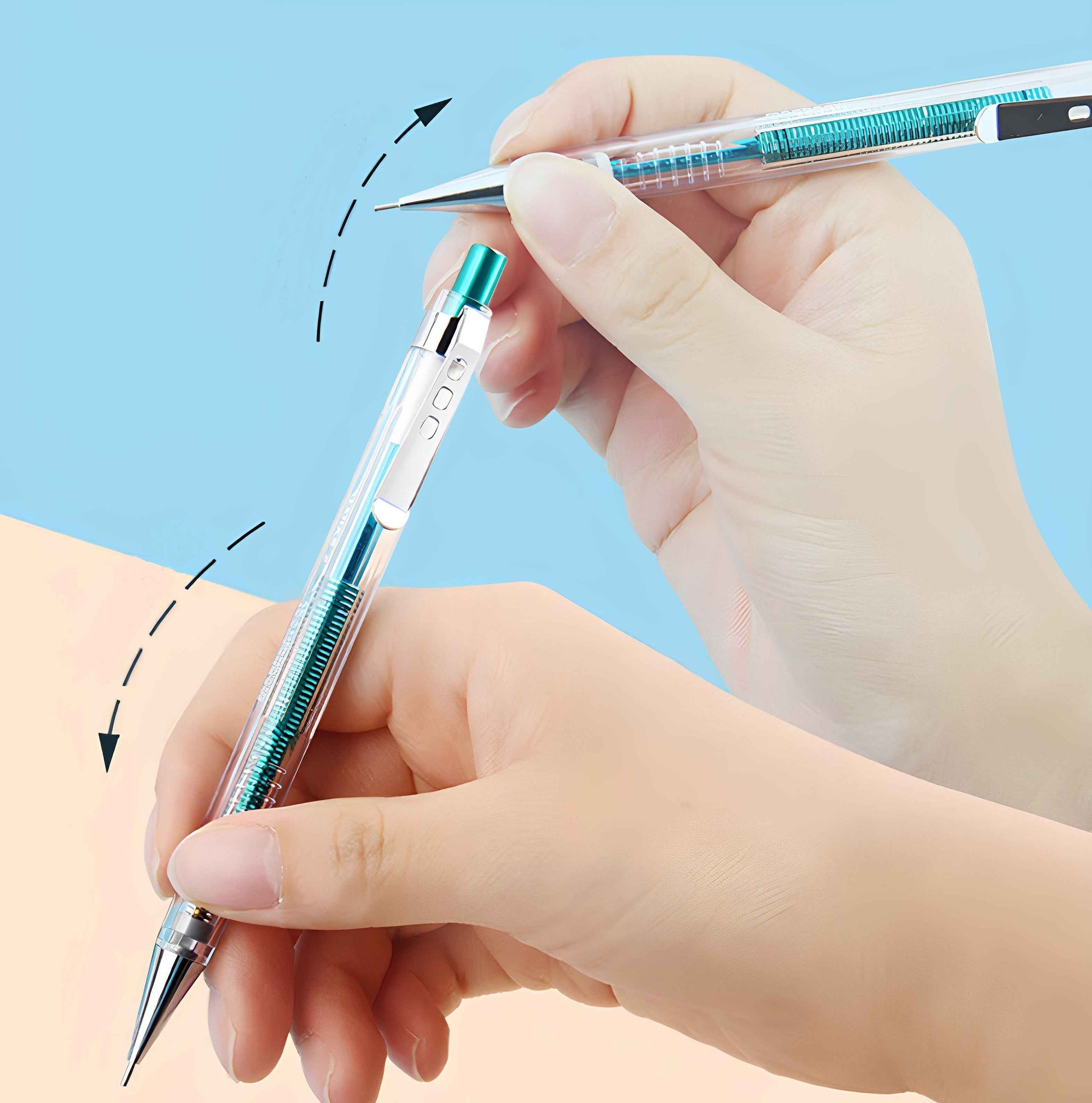 GENVANA 0.5mm Shake Pencil – 6-Pack Mechanical Pencils for Students