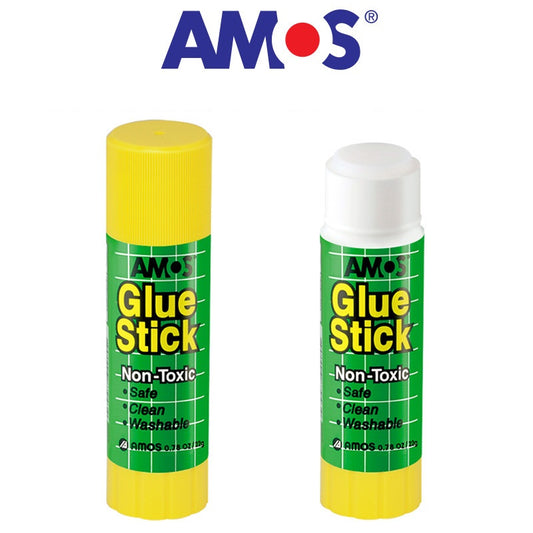 Amos Glue Stick 22g for Paper Wood Fabric,20 Pack