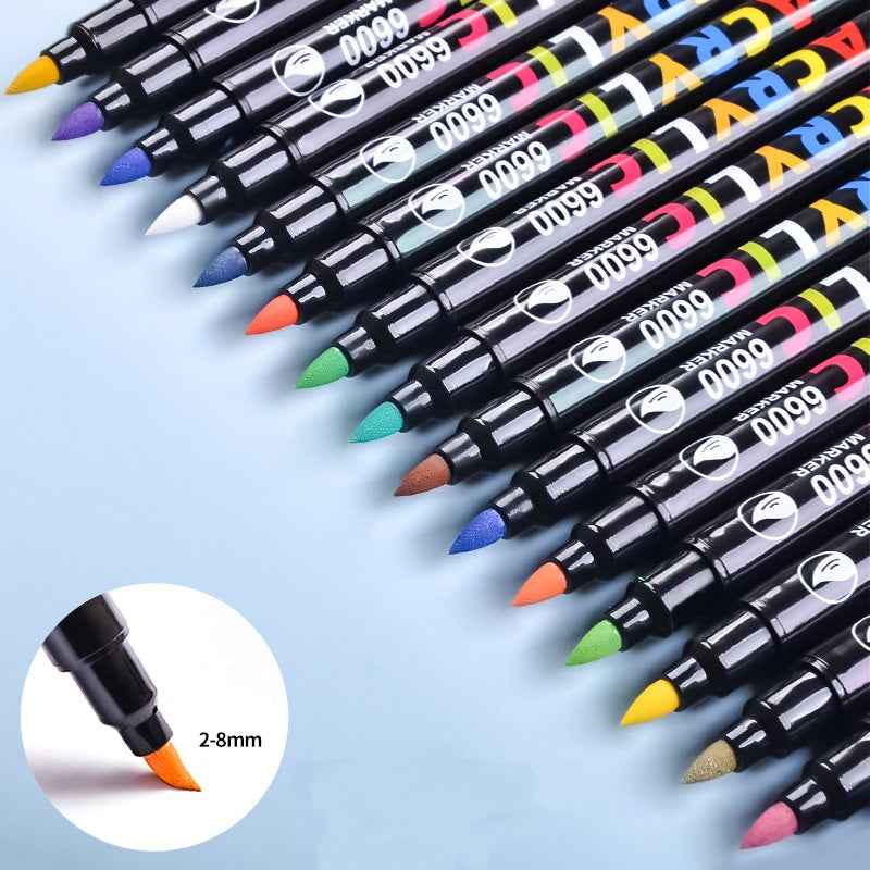 Guangna Acrylic Paint Marker Pens 84 Colors,Dual Brush Tip - TTpen