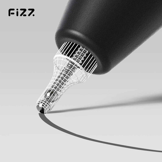 Guangbo Fizz 0.5mm Press Grip Gel Pen – Black Ink Pen with 2 Refills