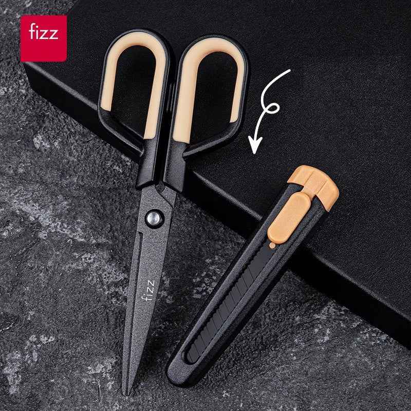 Guangbo Fizz Multi-Function Scissors & Knife Combo 2in1 Office Tool