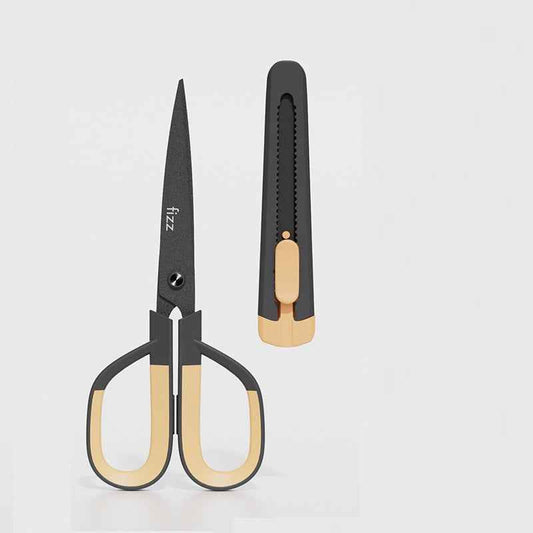 Guangbo Fizz Multi-Function Scissors & Knife Combo 2in1 Office Tool