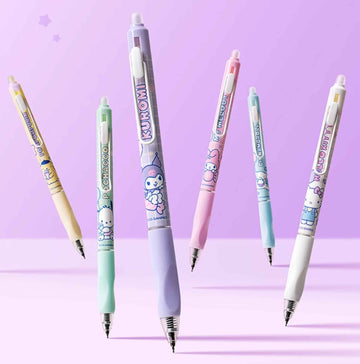 Guangbo Sanrio Erasable Gel Pen Set – 0.5mm Blue Ink, 3-Pack