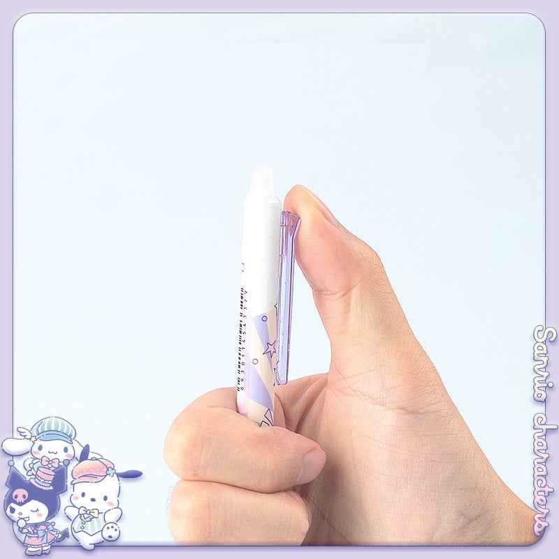 Guangbo Sanrio Erasable Gel Pen Set – 0.5mm Blue Ink, 3-Pack