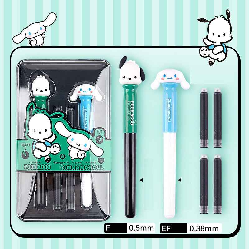 Guangbo 2-Pack Sanrio Fountain Pen Set