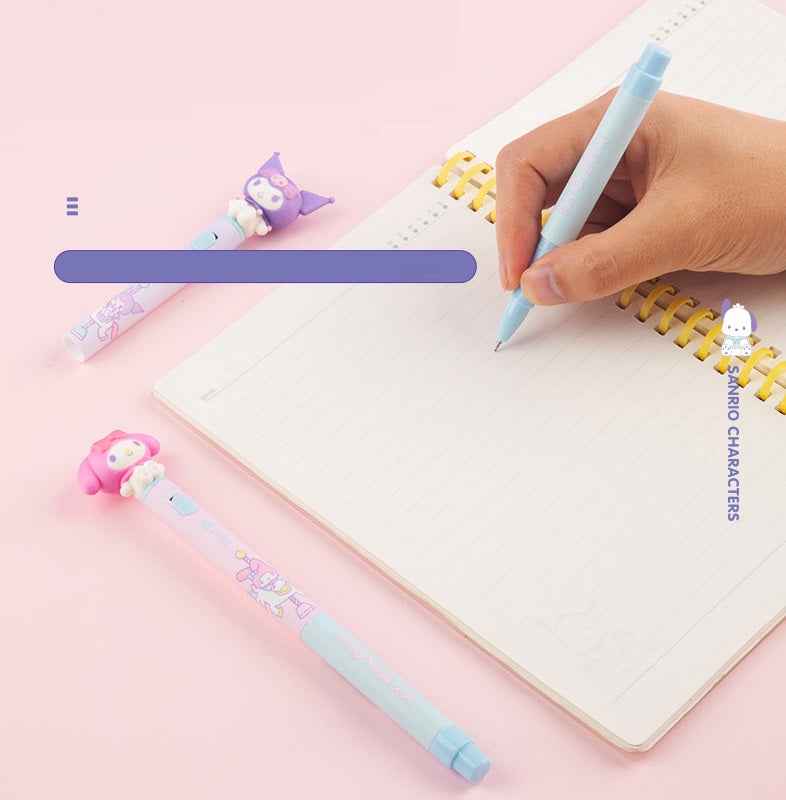 Guangbo Sanrio Gel Pen Glowing 0.5mm with 2pcs Black Ink Refills