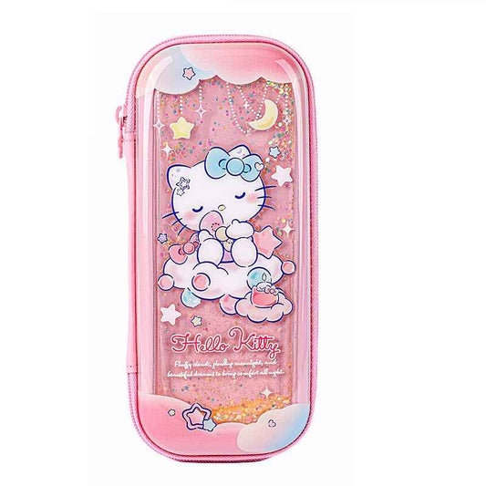 Guangbo Sanrio Glitter Flowing Pencil Case for Girls