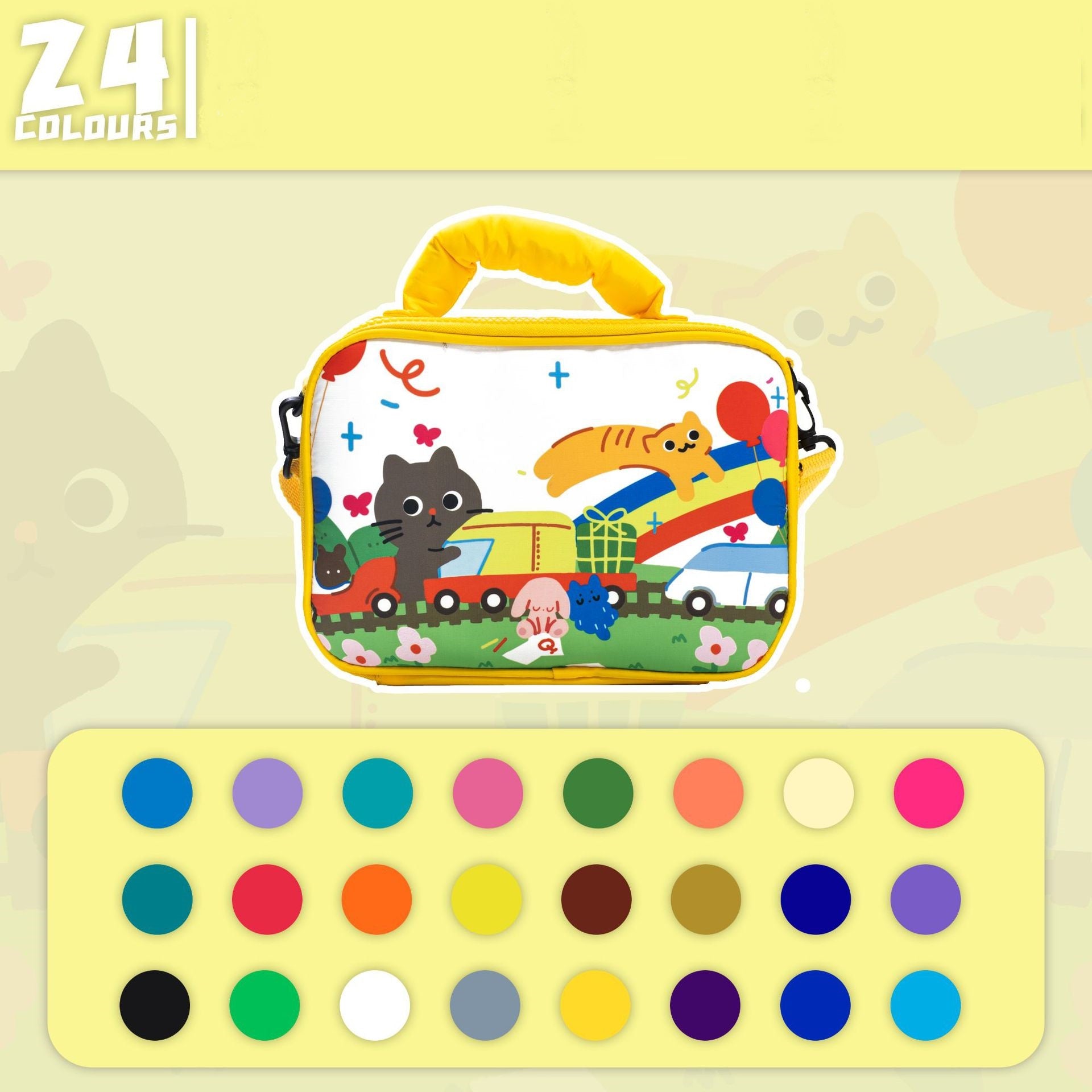 Kids Acrylic Paint Pens Paint Markers Set with 60-Slot Case