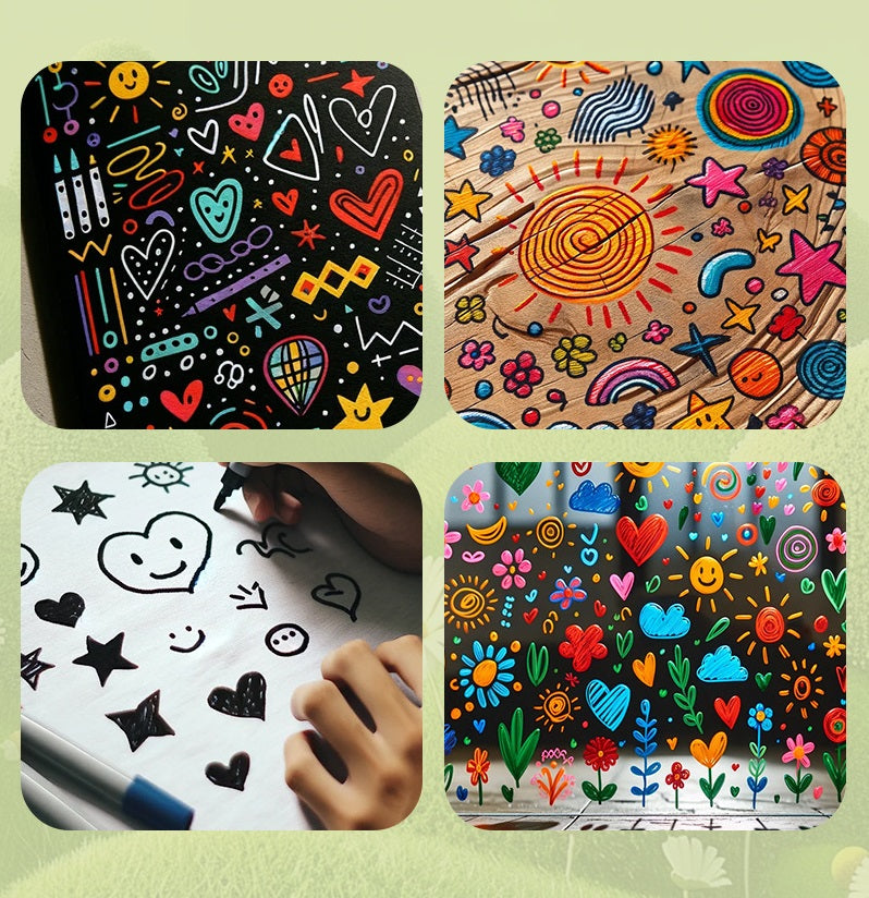 Kids Acrylic Paint Pens Paint Markers Set with 60-Slot Case