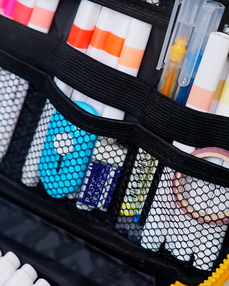 Kids Acrylic Paint Pens Paint Markers Set with 60-Slot Case