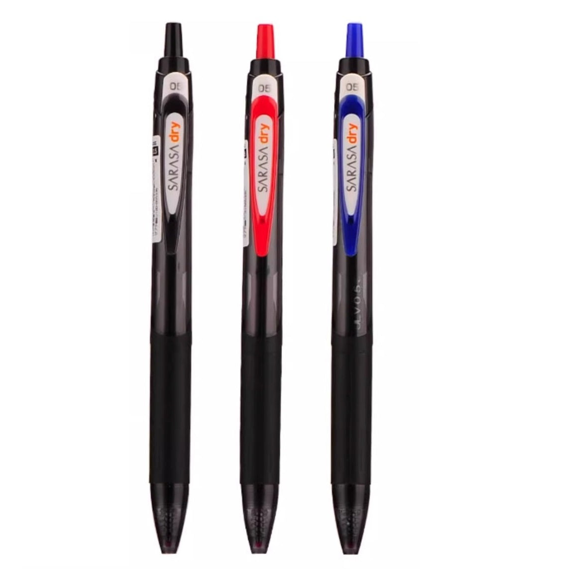 ジェラページ Zebra Sarasa Dry Gel Ink Pen JJ31 0.5MM 3 Color Pack