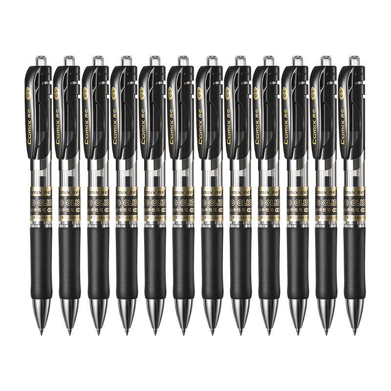 Stylos À Bille Rétractable, Stylos À Encre Gel Noire 0,5 Mm Pointe