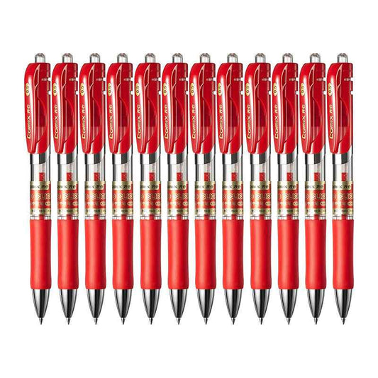 Comix K3511,Retractable Gel Ink Pens,Fine Point (0.5mm),12 Count - TTpen