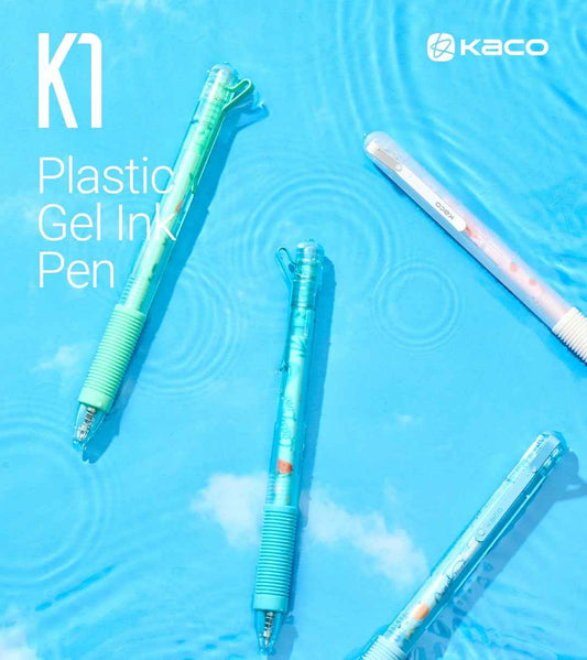 KACO K1 Gel Pen Coast Line 0.5mm Black Ink 4 Pack