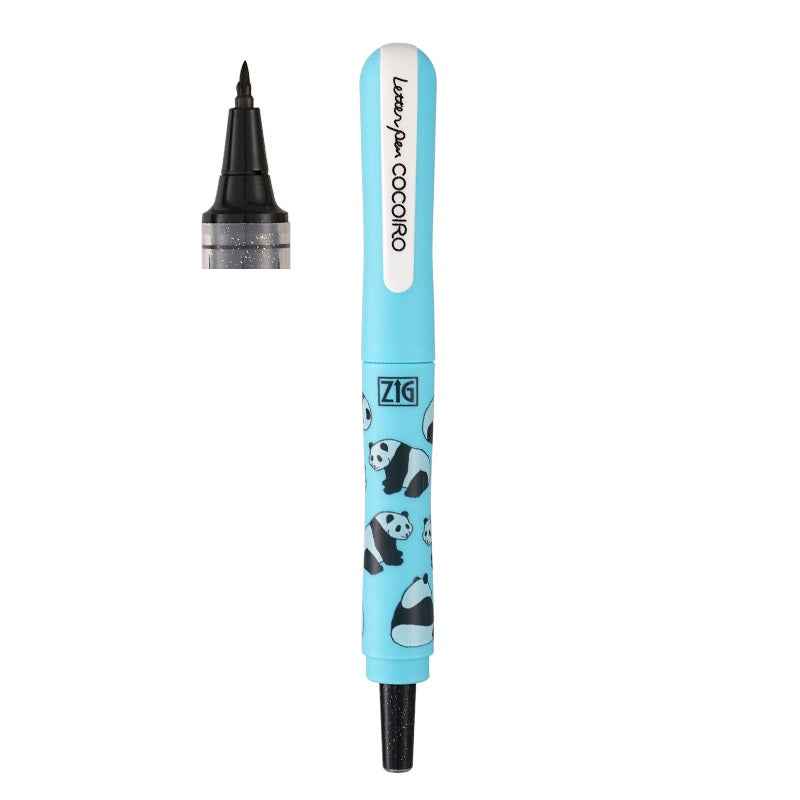 Kuretake ZIG Letter Pen COCOIRO Panda Body with Black Ink Refill Set