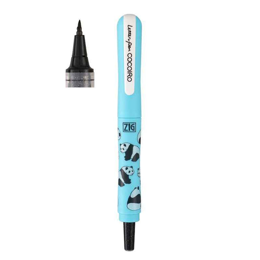 Kuretake ZIG Letter Pen COCOIRO Panda Body with Black Ink Refill Set