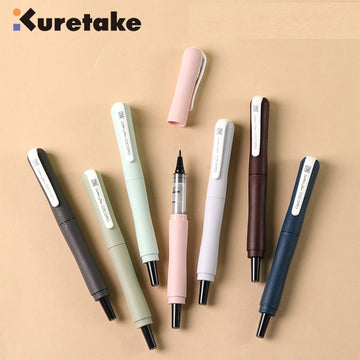 Kuretake ZIG Letter Pen COCOIRO,Body with Black Ink Refill Set