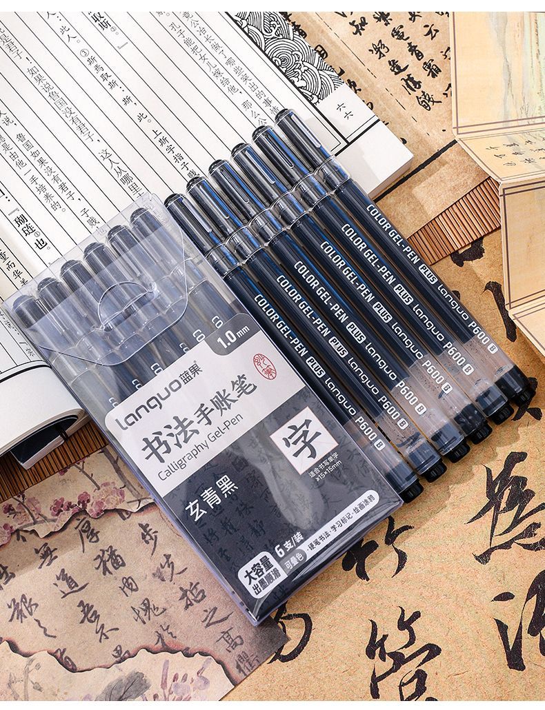 LANGUO P600 Calligraphy Gel Pen,36 Assorted Pens,1.0mm Bold Point