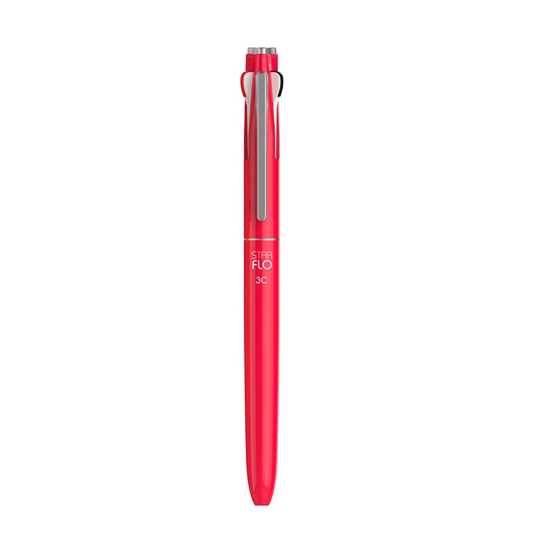 MORRIS STARFLO 3-Color Hybrid Ballpoint Pen (Black/Blue/Red) – 0.7mm