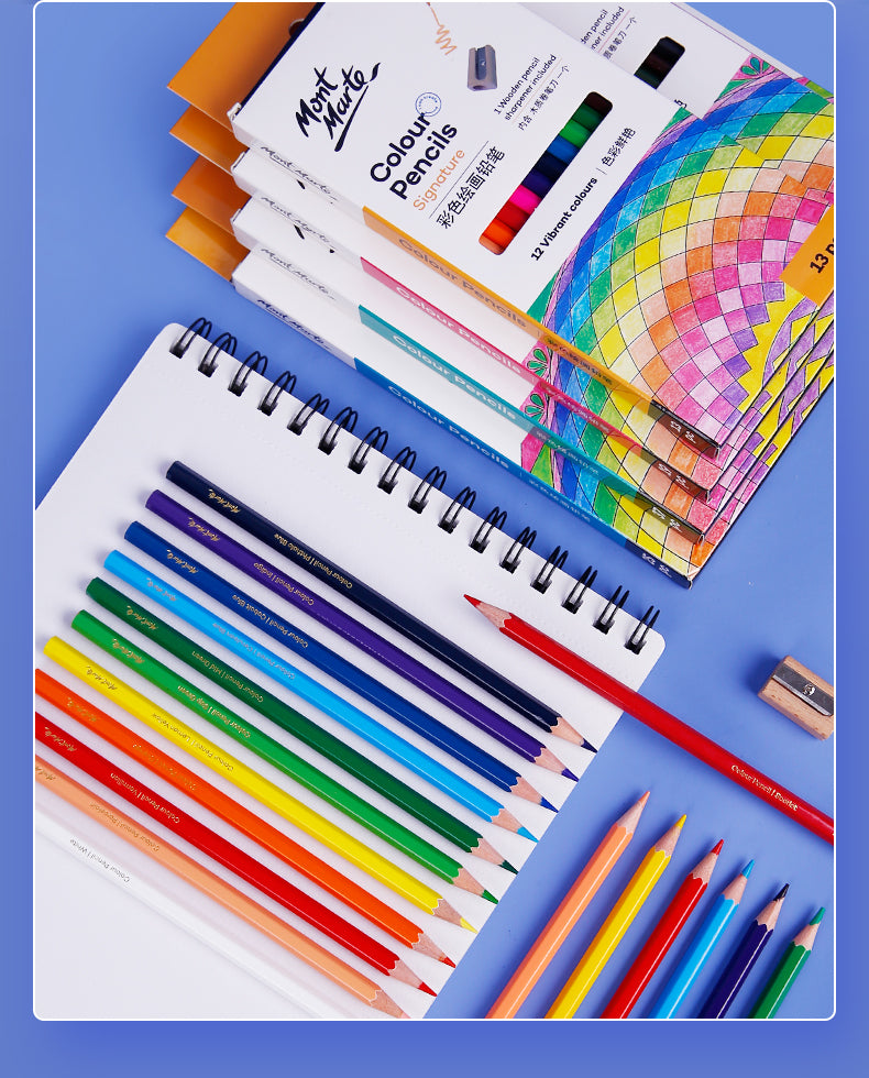 Mont Marte Coloured Pencils-Pack Of 12 18 24