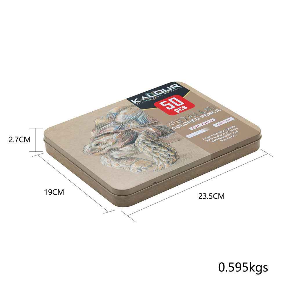 KALOUR 50 Metallic Colored Pencils for Adult Coloring Drawing - TTpen