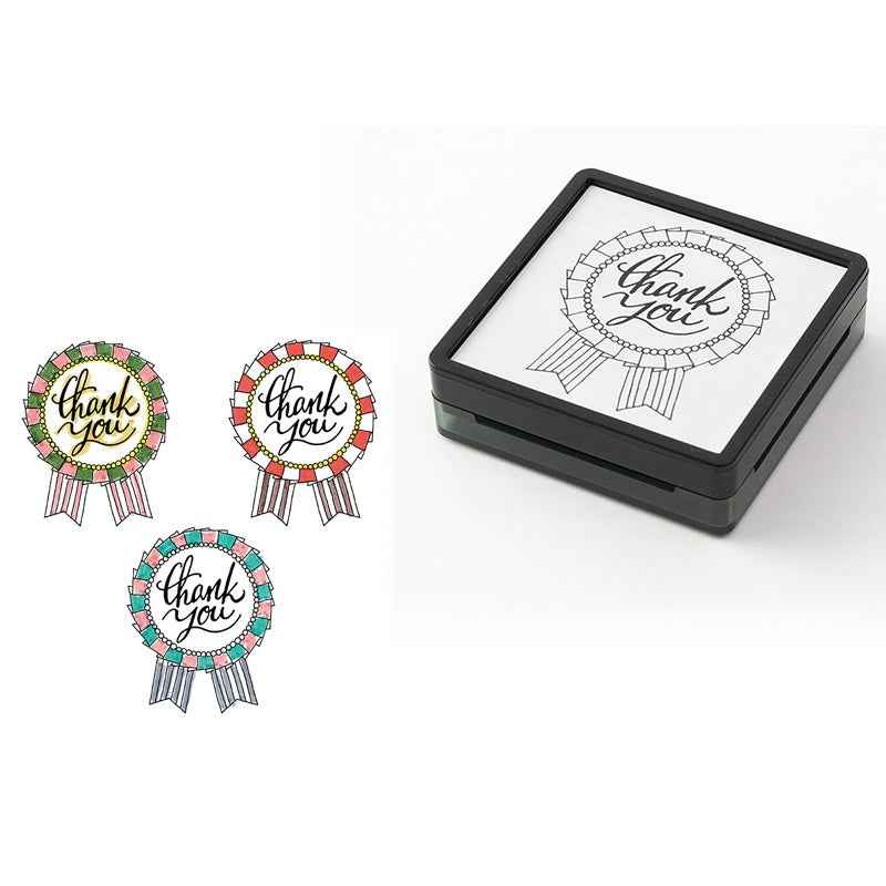 Midori Paintable Stamp Oil Based Ink Rubber Stamp Square 50x50mm