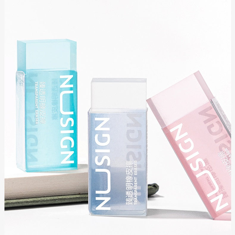 DELI NS154 NUSIGN  3Pcs Rubber Transparent Erasers