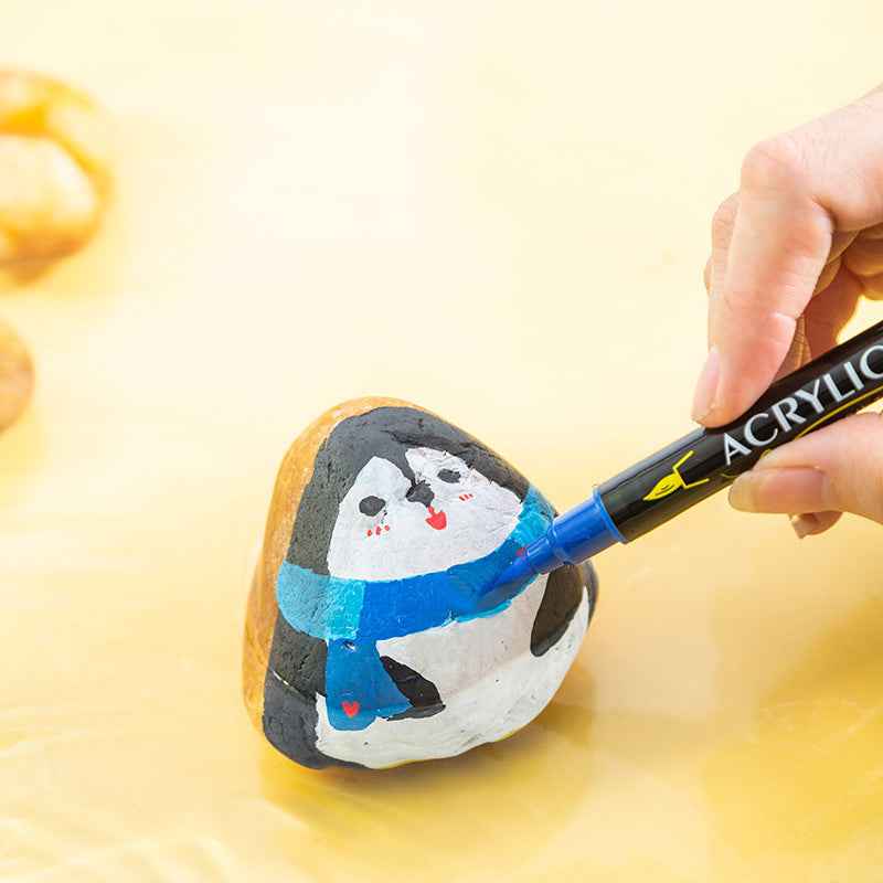 Guangna 48 Colors Dual Brush Tip Acrylic Paint Markers - TTpen