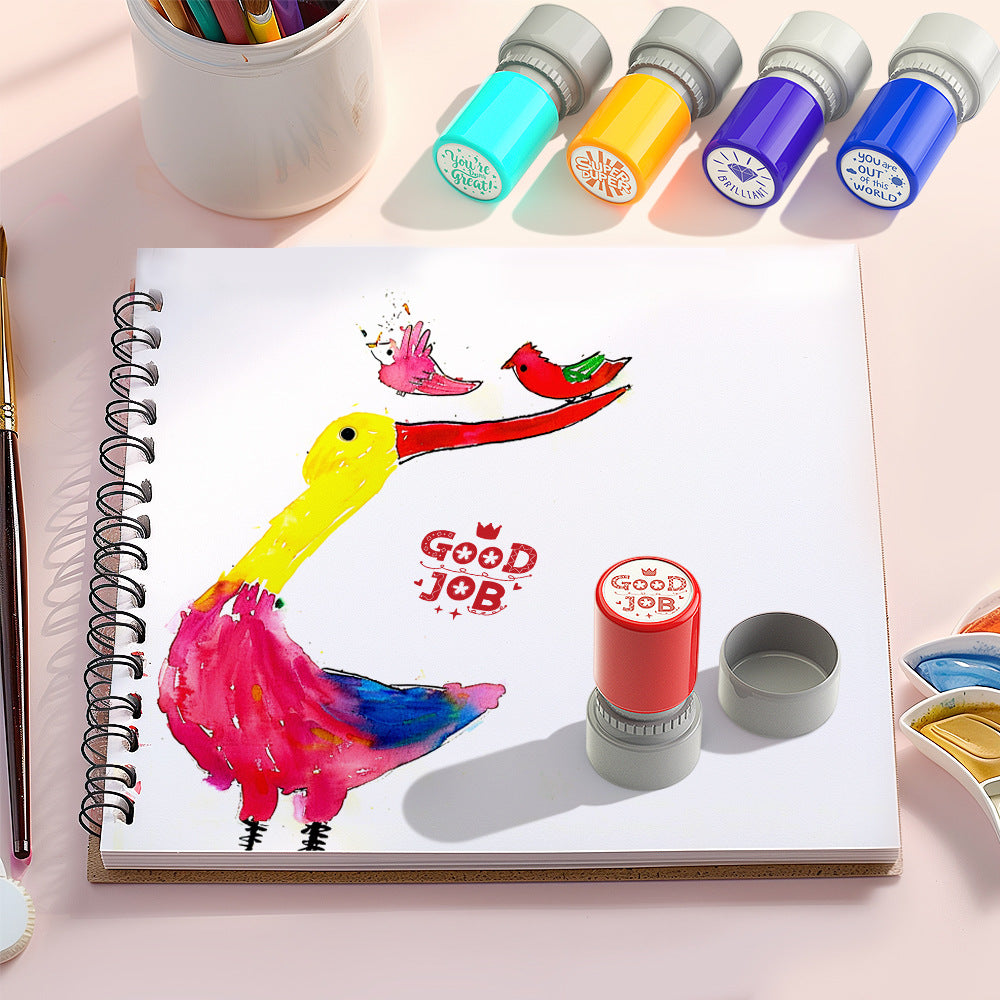 5-Piece Set of Grading Teacher Stamps Self Inking