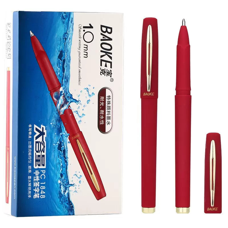 Baoke Antibacterial Gel Pen 1.0 Pack of 12