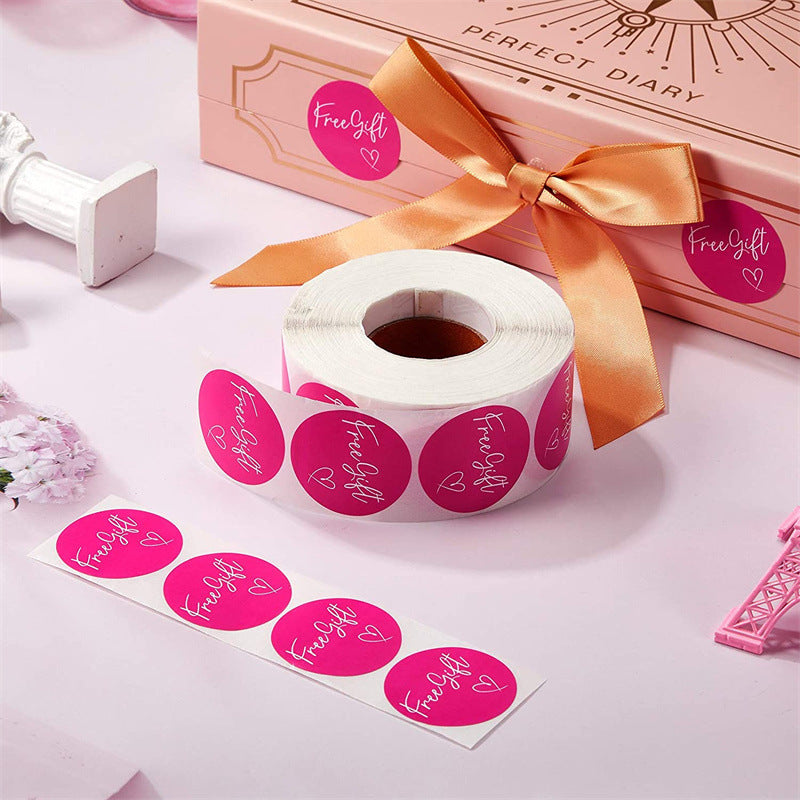 1000pcs Free Gift Self-Adhesive Stickers Labels,1.5 Inch