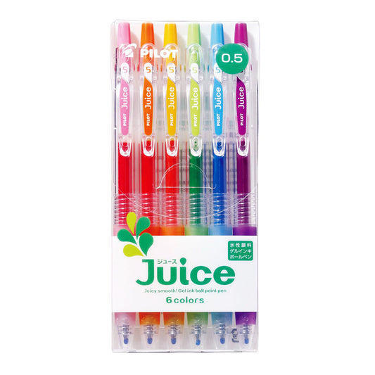 Pilot Juice Gel Ink Ballpoint Pen, 0.5mm, 6 Standard Colors