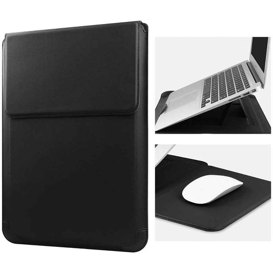 PU Leather Sleeve Case with Stand MacBook Air 13 14 inch