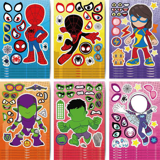 24 Sheets Spidey & Friends Stickers for Kids