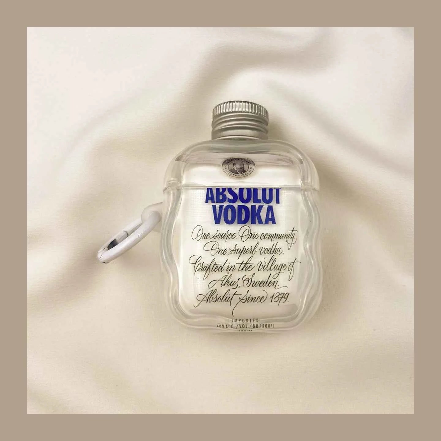 3D Wodka-Flaschen AirPods-Hülle